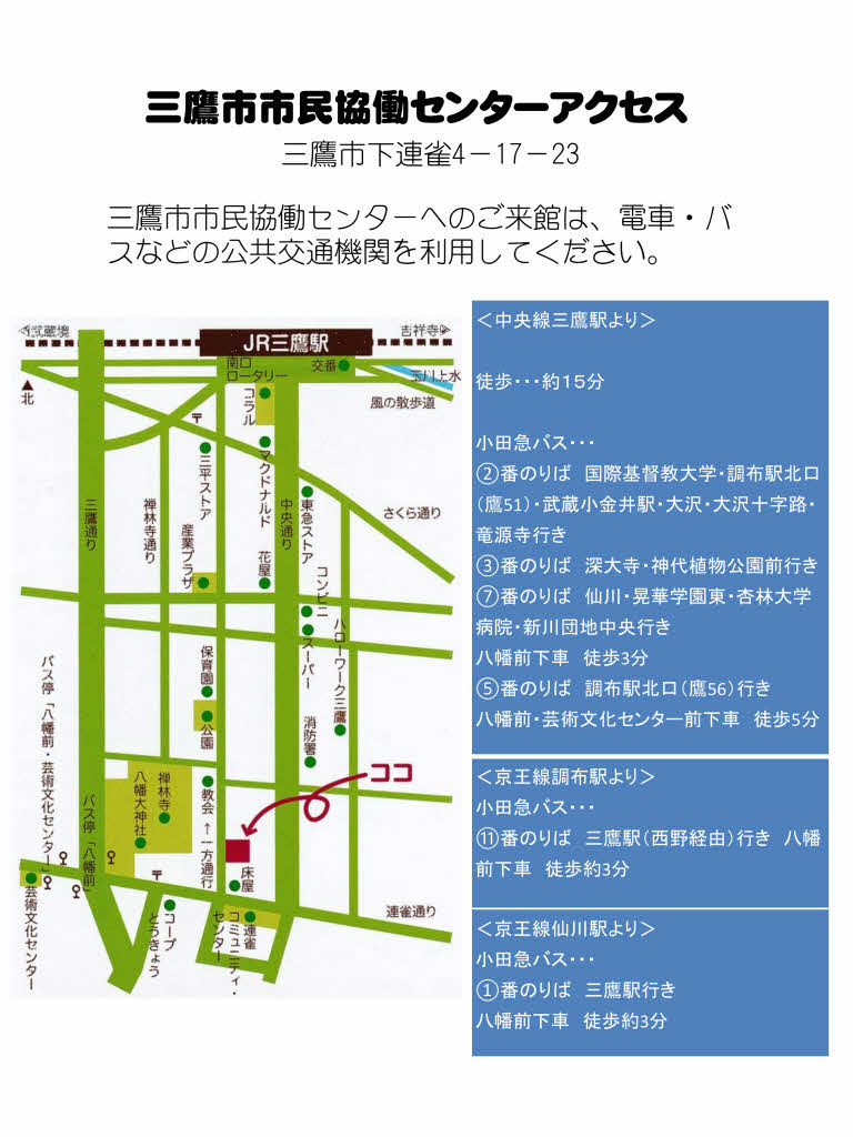 H28/11/17 「三鷹駅周辺地域みまもり体験」　